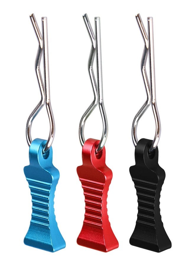 AIMROCK RC Body Clips R Pins 30-Degree Angle RC Clips with Pull Tabs for 1/10 1/12 Traxxas Arrma Axial Losi HPI RC Car Crawler Truck Buggy (Blue) - Image 3